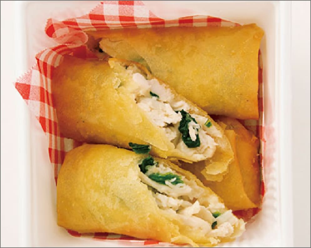 ほうれん草とチキンのチーズ春巻き｜ナチュラルキッチン SAL（サール）